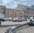 Упавшая опора на Профсоюзной повредила припаркованный на тротуаре автомобиль - Kirov.Online