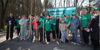Жители Подольска навели порядок в рамках Всероссийского субботника - ТК Кварц