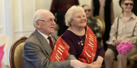 Композитор гимна Пскова Николай Мишуков и его супруга Лилия отметили 70-летие совместной жизни - InformPskov.Ru