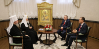 Святейший Патриарх Московский и всея Руси Кирилл и губернатор Вениамин Кондратьев обсудили вопросы сохранения и развития православия на Кубани - Совет Муниципальных Образований