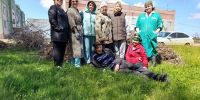 Большой  субботник  по благоустройству и уборке территории - Центр соцобслуживания населения