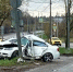 21-летний водитель BMW врезался в столб ранним утром воскресенья - Netall.Ru