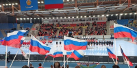Студенты АГПК на матче по гандболу - АГПК