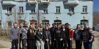 Общегородской субботник - Алтайский государственный колледж