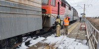 В Красноярском крае при пожаре секции электровоза пострадал мужчина - 1-LINE