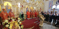 Святейший Патриарх Московский и всея Руси Кирилл провел богослужение в храме Рождества Христова станицы Динской - Itar-TassKuban.Ru