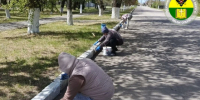 Сотрудники Новенского территориального отдела присоединились к всероссийскому субботнику. - Город округ Мелитополь