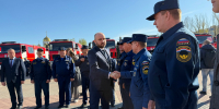 В День пожарной охраны Российской Федерации в Самаре прошла церемония передачи в филиалы подведомственного Министерству облГКУ "Центр по делам ГО, ПБ и ЧС" новых спецавтомобилей - Министерство по региональной безопасности