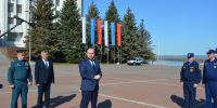 В День пожарной охраны Российской Федерации в Самаре прошла церемония передачи в пожарно-спасательные подразделения области новых спецавтомобилей - Центр по делам гражданской обороны, пожарной безопасности и чрезвычайным ситуациям
