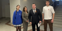 Лидеры Совета Движения Первых провели патриотическую акцию «Георгиевская лента» - Мамадышский район