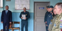Огнеборцы принимали поздравления. - Администрация Кантемировского района