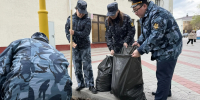 Сотрудники СИЗО‑1 УФСИН Калмыкии приняли участие во Всероссийском субботнике - УФСИН