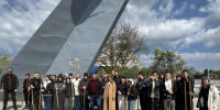 В Бердянске прошел очередной субботник возле памятного знака "Самолет". - Городской округ Бердянск