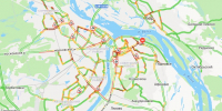 9 баллов: гигантские пробки образовались в Нижнем Новгороде - фото 1 - vGorodeN.Ru