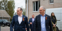 Владимир Сальдо совместно с Главой Республики Мордовия Артёмом Здуновым посетили объекты шефской помощи - Представительство Херсонской области в Республике Крым