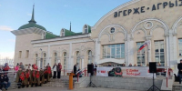 В Агрызе торжественно встретили «Поезд Победы» - Агрызские вести
