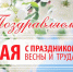 Поздравляем с Днем Весны и Труда! - Дом народного творчества