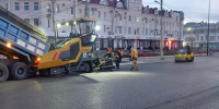 На участке Красноармейской в Благовещенске начали укладывать новый асфальт - ИА Порт Амур