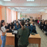 Урок мужества в школе №28: ветеран СВО и спасшая человека курсантка центра «Воин». . Фотография 1 - ИА Камчатка