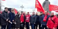 Дмитровское отделение КПРФ приняло участие в Первомае на Красной площади - КПРФ