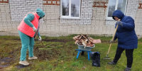 Всероссийский субботник. 30 апреля в Доме культуры с. Мурзицы состоялся весенний субботник - Город Кулебаки