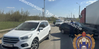 На Венёвском шоссе «Лада» врезалась в «Форд», пострадал 11-летний мальчик - ГТРК