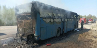Спасатели потушили загоревшийся автобус на трассе «Тула – Новомосковск» - ИА Тульская служба новостей