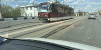 На Пролетарскому мосту в Туле согнулись рельсы - ТК Первый Тульский