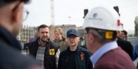 Сергей Кириенко и Владимир Сальдо оценили состояние стройколледжа в Геническе - Губернатор Херсонской области