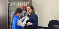 Коллектив Управления Федеральной налоговой службы по Республике Дагестан принял участие в акции «Георгиевская ленточка» - Минмолодежи