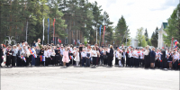 Память. Единство. Победа. Детский митинг в Краснозёрском - Краснозерский район