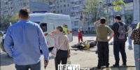 7 мая в Туле на улице Фрунзе произошло ДТП с участием мотоцикла и внедорожника. - ГТРК