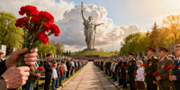 Петербуржцы почтили память защитников Ленинграда на Пискаревском кладбище - Peterburg2.Ru