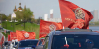 В Тюмени прошла памятная акция «Бессмертный автополк» и выставка военной техники - MegaTyumen.Ru