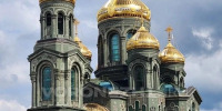 Храм ВС РФ составляет в высоту 95 метров с крестом — это один из самых высоких храмов в стране | Источник: Ирина Булгакова / Voronezh1.ru - 29.Ru