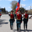 Смотр-конкурс почётных караулов начался с выноса флага Российской Федерации, исполнения гимна и минуты молчания в память о погибших защитниках Отечества. /Фото автора  - Zavodoukovsk.Online