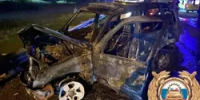 В Башкирии сгорела попавшая в аварию «Шевроле» - Башинформ