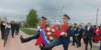 В торжественном мероприятии участвовали курсанты роты почетного караула Высшего военно-командного училища ордена Жукова. Фото Анны Зубаревой - Iskitim-Gazeta.Ru