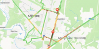 Обнинск встал в пробках - Калужский перекрёсток