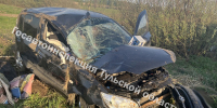 Иномарка слетела в кювет и перевернулась на трассе М-4 в Венёвском районе - ИА Тульская служба новостей