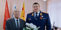 Руководитель следственного управления поздравил ветерана Великой Отечественной войны Борисова Николая Николаевича с наступающим Днем Победы - Следственный комитет