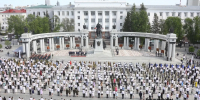 В Уфе на Советской площади в третий раз прошёл «Вальс Победы» - Сетевое издание Республика Башкортостан