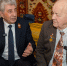 102-летний Петр Мурашкин и Сергей Грачев , фото: администрация города Оренбурга - Ural56.Ru