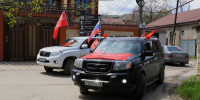 В Кайтагском районе прошёл автопробег в честь предстоящего Дня Победы - Кайтагский район