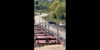 В поселке Дугна завершился ремонт наплавного моста через Оку - Калужский перекрёсток