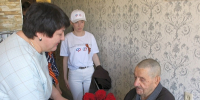 Управляющий Отделением Соцфонда Жанна Демьяненко поздравила курян-ветеранов Великой Отечественной войны с Днем Победы. - Советский район