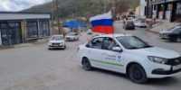 Врачи Гумбета провели автопробег, приуроченный ко Дню Победы - Гумбетовский район