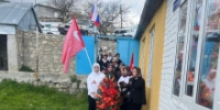 Возложение венков к памятнику участникам Великой Отечественной войны провели в селе Ингиши - Гумбетовский район