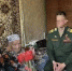 Военнослужащие  Вольского военного института материального обеспечения  поздравили с наступающим праздником труженицу тыла, ветерана труда Лазовую Софью Ивановну - Вольский район