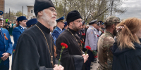 Ачинские священники приняли участие в митинге, посвященном 81-й годовщине Великой Победы 1 - Ачинское благочиние
